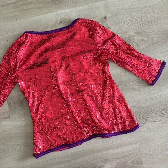 Pink Sequin Blazer - Picture 4 of 5
